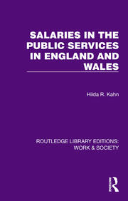 Salaries in the Public Services in England and Wales book cover
