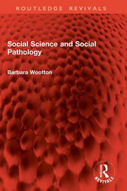 Social Science and Social Pathology book cover