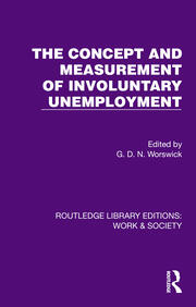 The Concept and Measurement of Involuntary Unemployment book cover