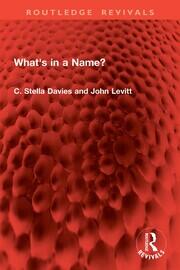 What's in a Name? book cover
