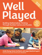 Well Played, Grades 3-5: Building Mathematical Thinking Through Number Games and Puzzles book cover