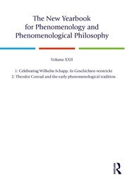 The New Yearbook for Phenomenology and Phenomenological Philosophy: Volume 22, Special Issue. 1: Celebrating Wilhelm Schapp, In Geschichten verstrickt 2: Theodor Conrad and the early phenomenological tradition book cover