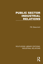 Public Sector Industrial Relations book cover
