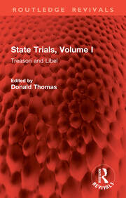State Trials,  Volume I: Treason and Libel book cover