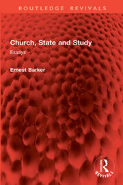 Church, State and Study: Essays book cover