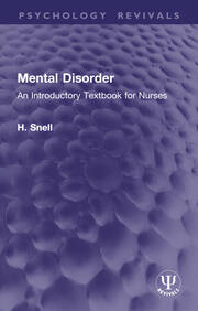 Mental Disorder: An Introductory Textbook for Nurses book cover