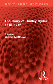 The Diary of Dudley Ryder 1715–1716 book cover