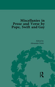 Miscellanies in Prose and Verse by Pope, Swift and Gay Vol 1 book cover
