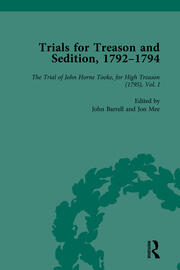 Trials for Treason and Sedition, 1792-1794, Part II vol 6 book cover