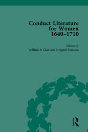 Conduct Literature for Women, Part II, 1640-1710 vol 3 book cover