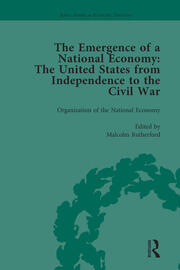 The Emergence of a National Economy Vol 1: The United States from Independence to the Civil War book cover