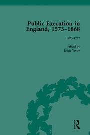 Public Execution in England, 1573–1868, Part I Vol 4 book cover