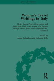 Women's Travel Writings in Italy, Part I Vol 4 book cover