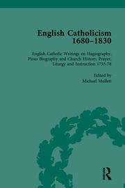 English Catholicism, 1680-1830, vol 4 book cover