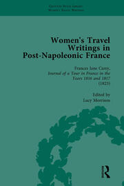 Women's Travel Writings in Post-Napoleonic France, Part I Vol 2 book cover