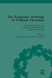 The Economic Writings of William Thornton Vol 5 book cover
