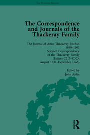 The Correspondence and Journals of the Thackeray Family Vol 2 book cover