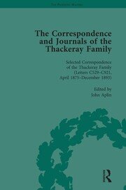 The Correspondence and Journals of the Thackeray Family Vol 4 book cover