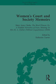 Women's Court and Society Memoirs, Part II vol 6 book cover
