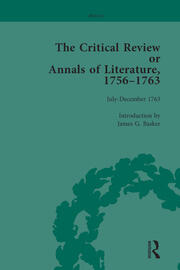 The Critical Review or Annals of Literature, 1756-1763 Vol 16 book cover