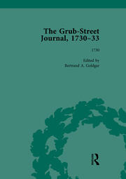 The Grub Street Journal, 1730-33 Vol 1 book cover