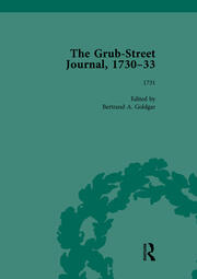 The Grub Street Journal, 1730-33 Vol 2 book cover