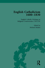 English Catholicism, 1680-1830, vol 3 book cover
