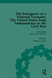 The Emergence of a National Economy Vol 6: The United States from Independence to the Civil War book cover