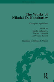 The Works of Nikolai D Kondratiev Vol 3 book cover
