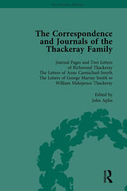 The Correspondence and Journals of the Thackeray Family Vol 1 book cover