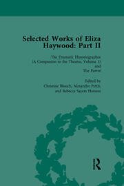 Selected Works of Eliza Haywood, Part II Vol 1 book cover