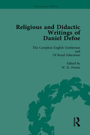 Religious and Didactic Writings of Daniel Defoe, Part II vol 10 book cover