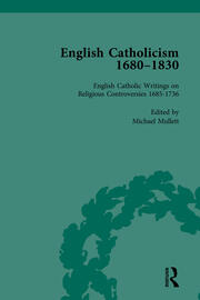 English Catholicism, 1680-1830, vol 1 book cover