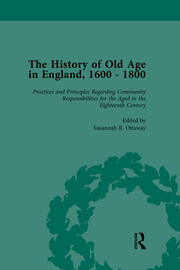 The History of Old Age in England, 1600-1800, Part II vol 6 book cover