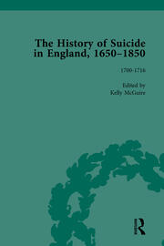 The History of Suicide in England, 1650–1850, Part I Vol 3 book cover