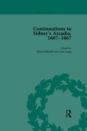 Continuations to Sidney's Arcadia, 1607–1867, Volume 1 book cover