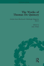 The Works of Thomas De Quincey, Part II vol 14 book cover