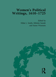 Women's Political Writings, 1610-1725 Vol 3 book cover