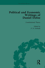 The Political and Economic Writings of Daniel Defoe Vol 1 book cover