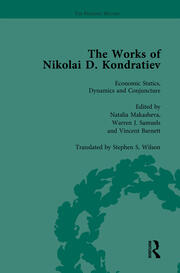 The Works of Nikolai D Kondratiev Vol 1 book cover