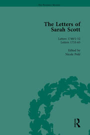 The Letters of Sarah Scott Vol 1 book cover