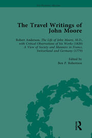 The Travel Writings of John Moore Vol 1 book cover