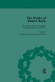 The Works of Robert Boyle, Part I Vol 5 book cover
