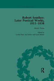 Robert Southey: Later Poetical Works, 1811–1838 Vol 1 book cover