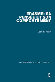 Érasme: Sa pensée et son comportement book cover
