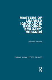 Masters of Learned Ignorance: Eriugena, Eckhart, Cusanus book cover