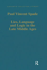 Lies, Language and Logic in the Late Middle Ages book cover