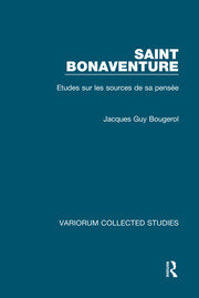 Saint Bonaventure: Études sur les Sources de sa Pensée book cover