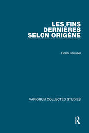 Les fins dernières selon Origène book cover