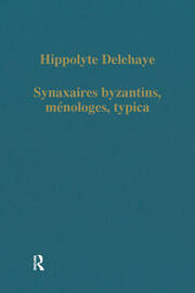 Synaxaires byzantins, ménologes, typica book cover